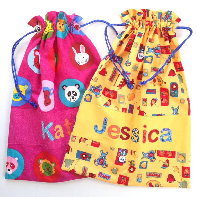 Drawstring library bag pattern free hotsell